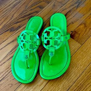 Neon Green Tory Burch Miller Sandal